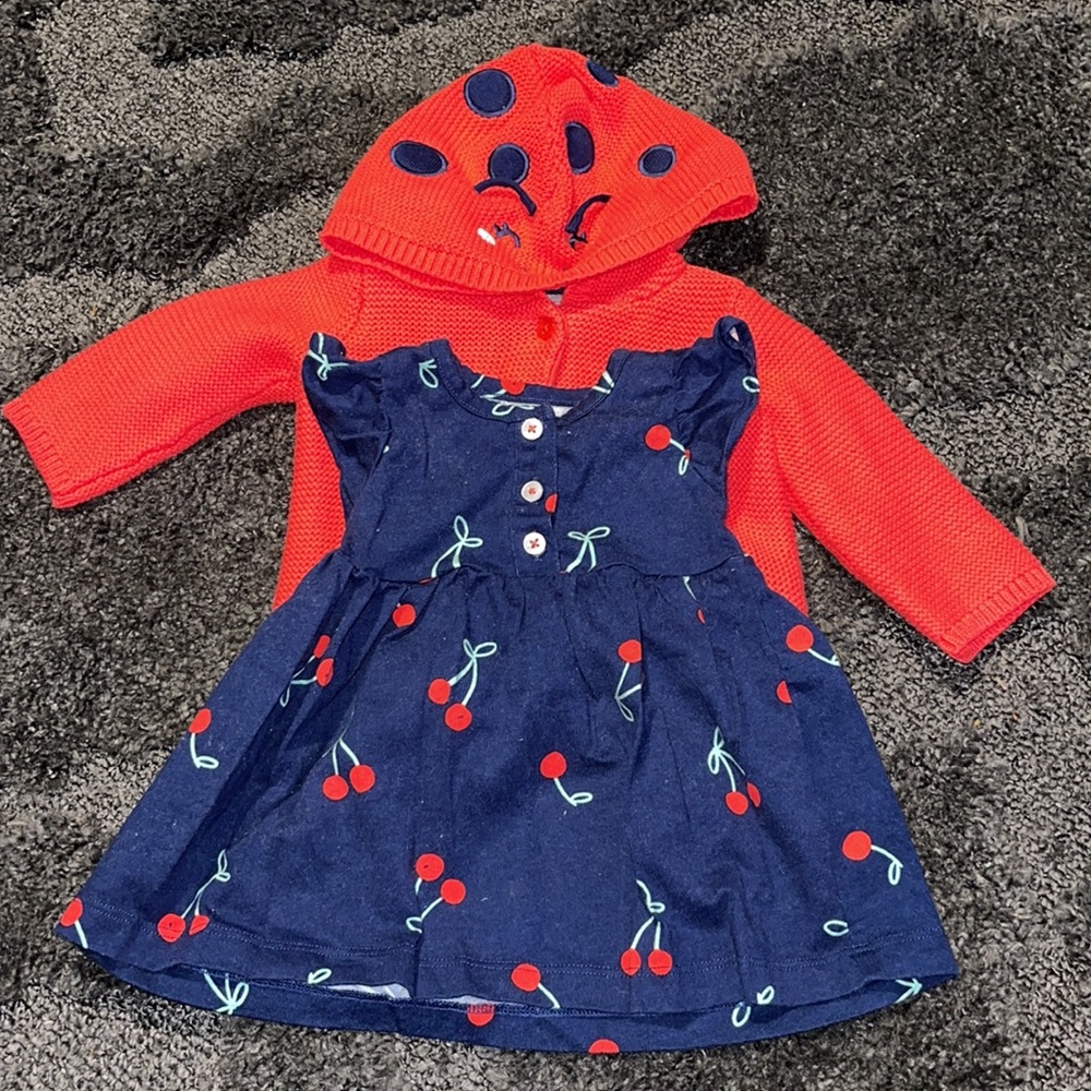 Carter’s Dress and sweater two piece baby girl